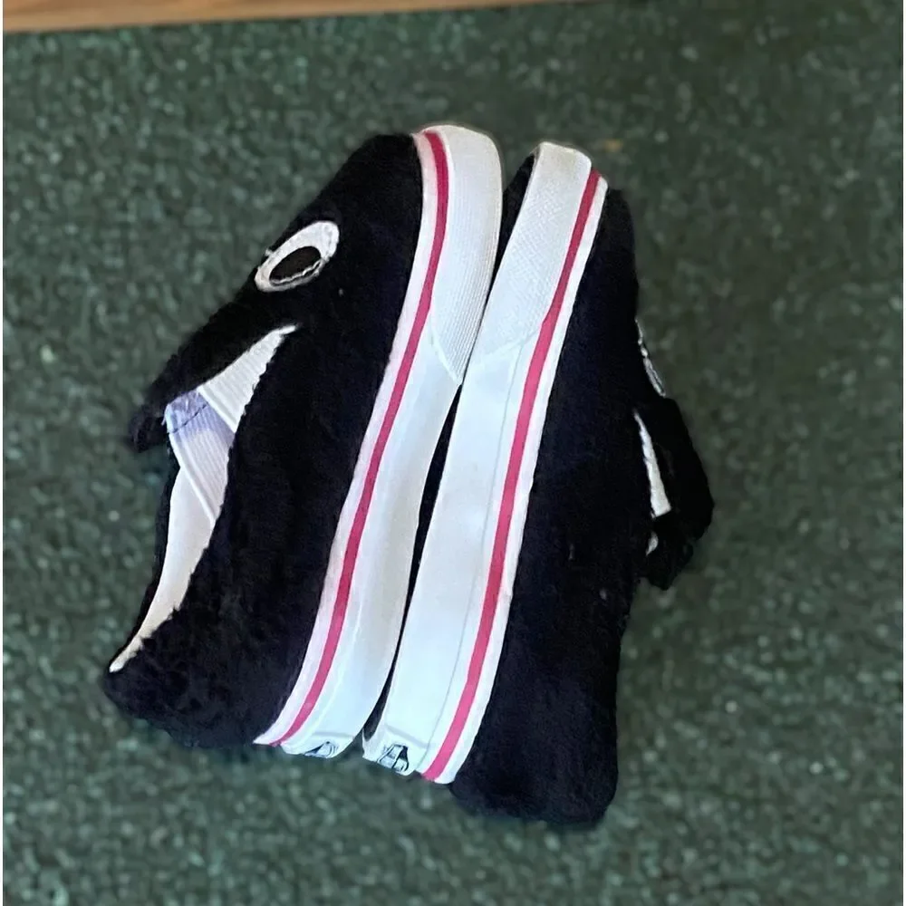 VANS Slip On Infant Baby Toddler Friend Party Furry Black Shoes size 5